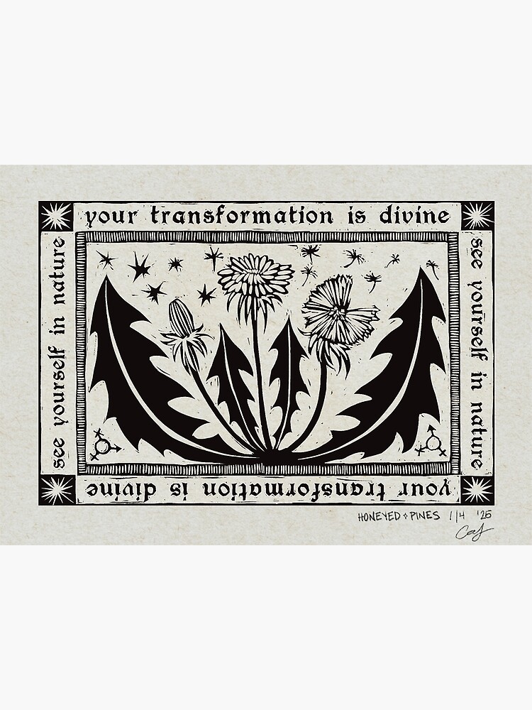 Thumbnail 3 of 3, Photographic Print, your transformation is divine designed and sold by honeyed-pines.