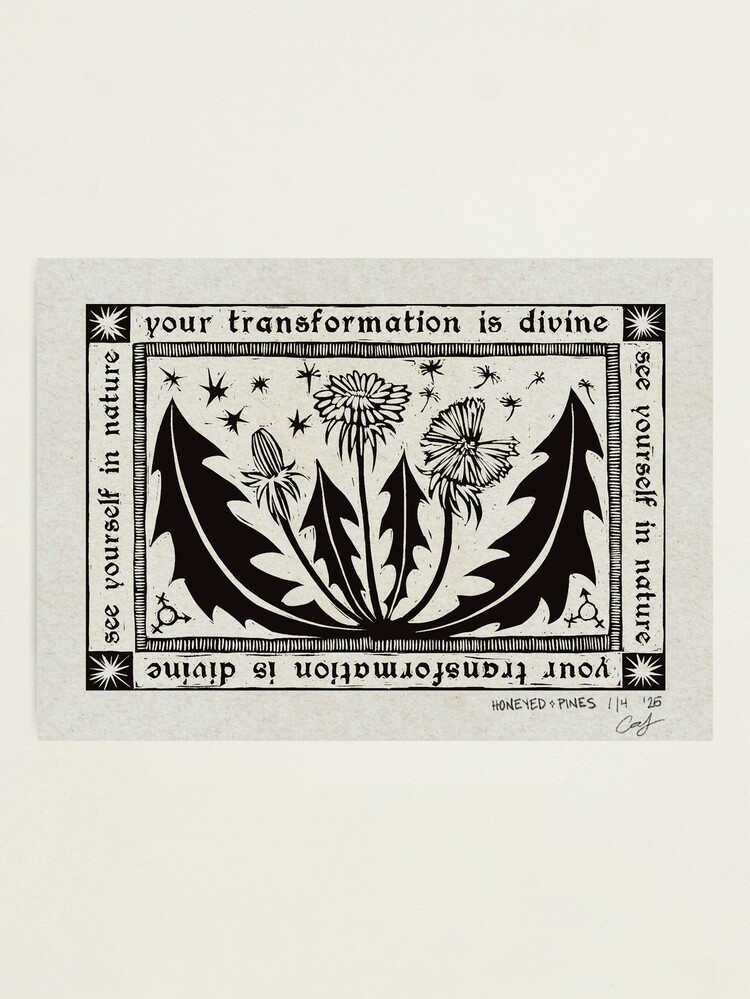 Thumbnail 1 of 3, Photographic Print, your transformation is divine designed and sold by honeyed-pines.