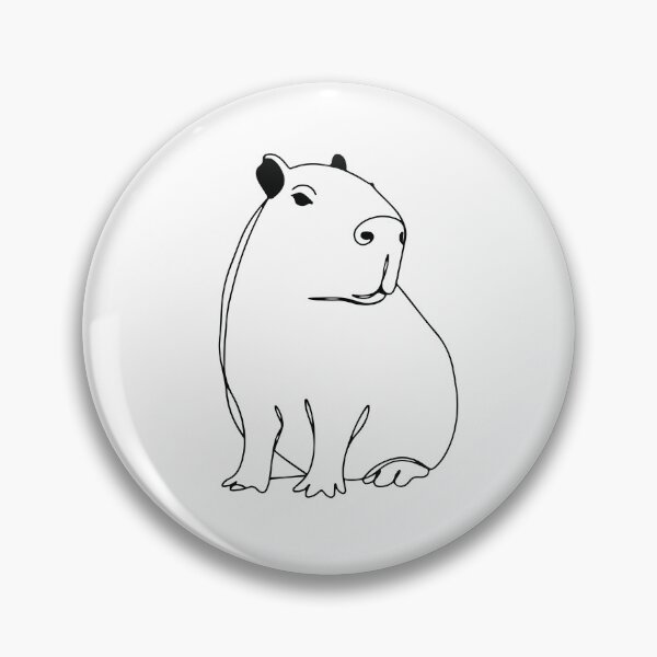 Item preview, Capybara Minimalist - 1 designed and sold by ByGio.