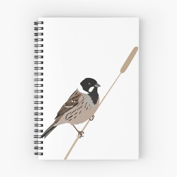 Item preview, The Reed Bunting - Minimalist Wetland Bird designed and sold by TheArtEngineer.