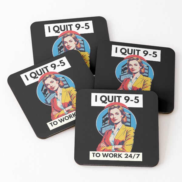 Item preview, "I Quit 9 to 5" Pop Art T-Shirt for Entreprenuers designed and sold by PopArtPreneur.