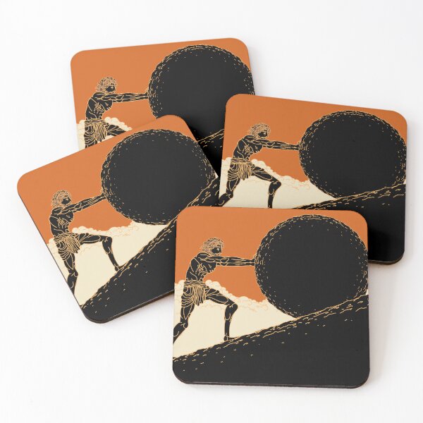 Item preview, sisyphus rolling the rock designed and sold by matintheworld ( delcarmat ).
