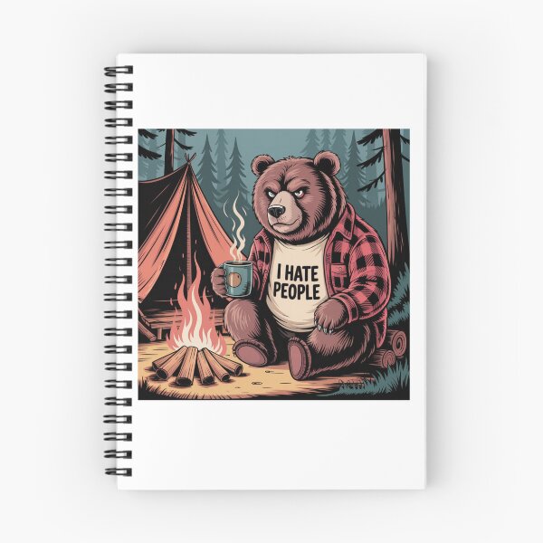 Item preview, Bear Camping I Hate People designed and sold by Mateusz Majcherek.
