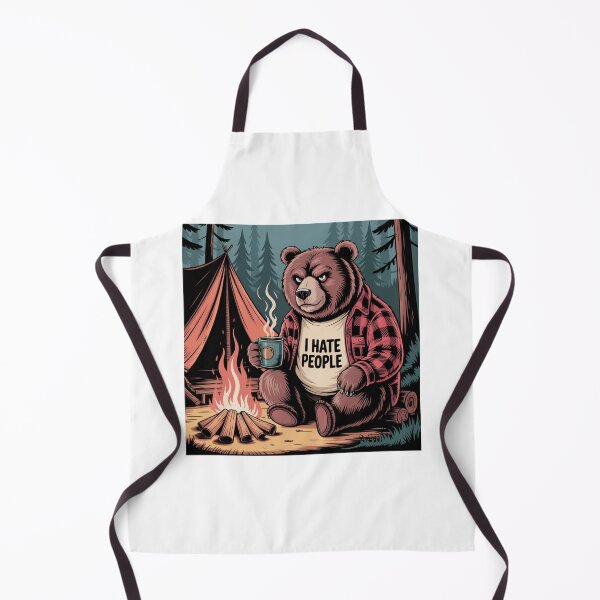 Item preview, Bear Camping I Hate People designed and sold by Mateusz Majcherek.