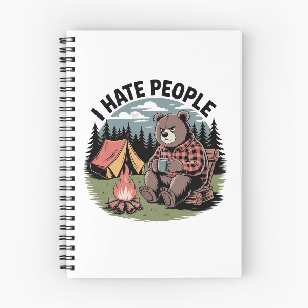 Item preview, Bear Camping I Hate People designed and sold by Mateusz Majcherek.