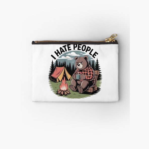 Item preview, Bear Camping I Hate People designed and sold by Mateusz Majcherek.