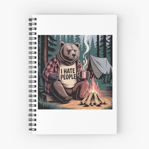 Item preview, Bear Camping I Hate People designed and sold by Mateusz Majcherek.