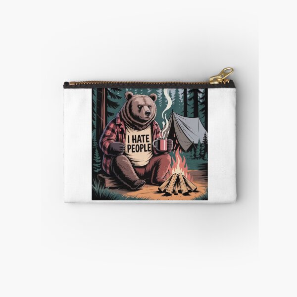 Item preview, Bear Camping I Hate People designed and sold by Mateusz Majcherek.