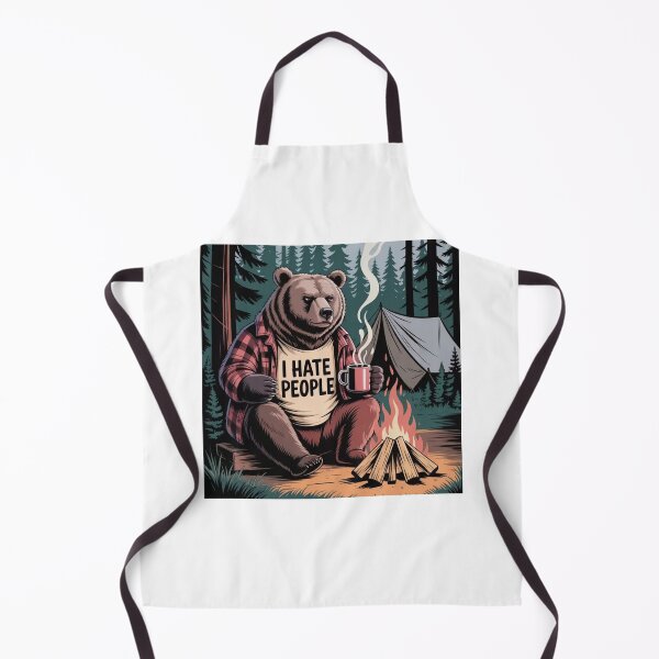 Item preview, Bear Camping I Hate People designed and sold by Mateusz Majcherek.
