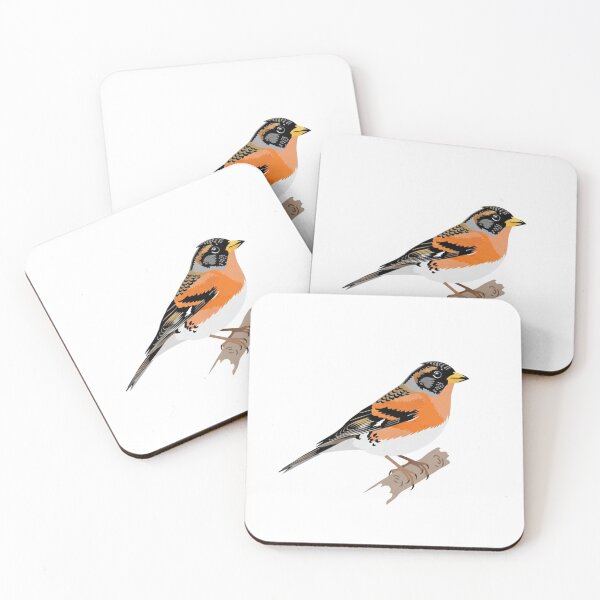 Item preview, The Brambling - Minimalist Winter Bird designed and sold by TheArtEngineer.