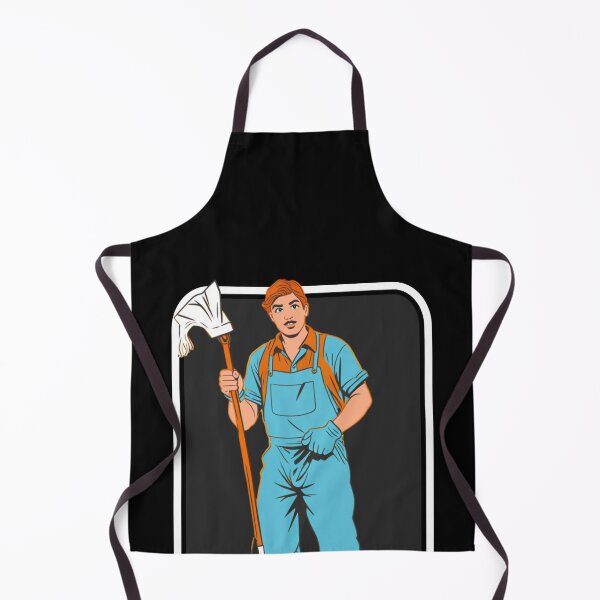 Item preview, Night Janitor Happy Mop Custodian men women designed and sold by Jeangel97.