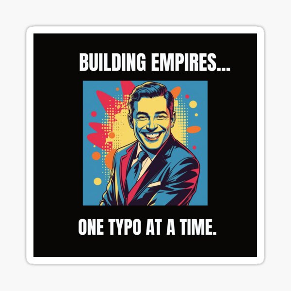 Item preview, "Building Empires" Funny Pop Art Entrepreneur T-shirts designed and sold by PopArtPreneur.
