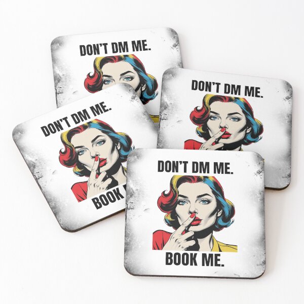 Item preview, "Don't DM Me, Book Me" Funny T-shirts for Entrepreneurs designed and sold by PopArtPreneur.
