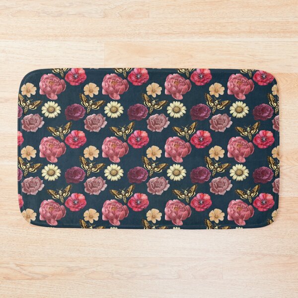 Item preview,  Death’s-Head Hawkmoth Floral Gothic Pattern designed and sold by Awitchinthyme.