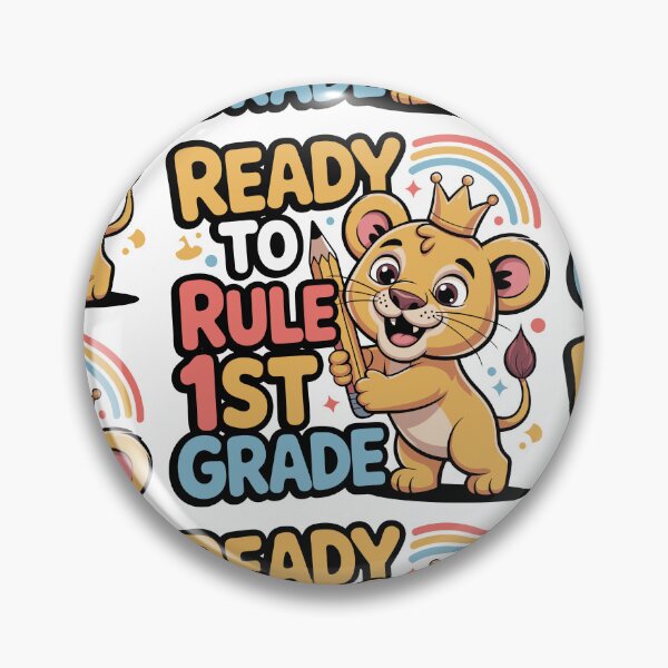 Item preview, Ready to Rule 1st Grade Cute Lion Back to School Design | 1st Grader Gift for Kids | First Day of School Sticker, Shirt & More designed and sold by HahaHandlesHub.