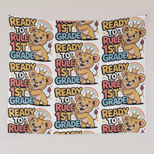 Item preview, Ready to Rule 1st Grade Cute Lion Back to School Design | 1st Grader Gift for Kids | First Day of School Sticker, Shirt & More designed and sold by HahaHandlesHub.