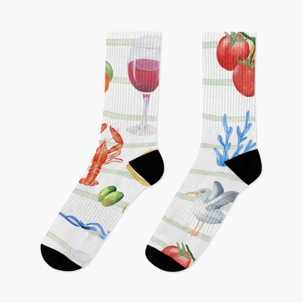 Item preview, Mediterranean Food & Sea Life designed and sold by MetaMuralStudio.