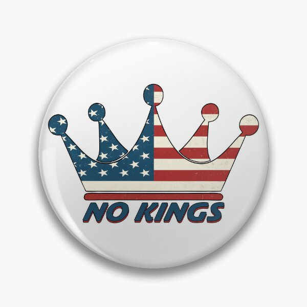 Item preview,  NO KINGS  -  CROWN - ANTI  MONARCHY - AMERICAN FLAG designed and sold by Gihan-Design.