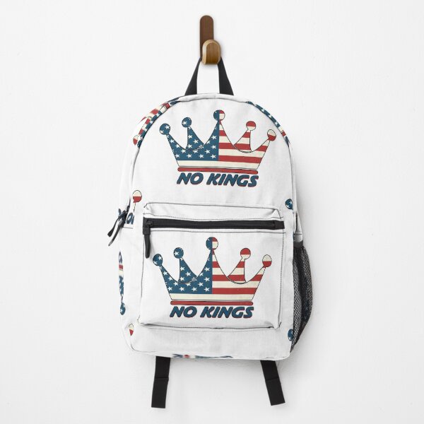 Item preview, NO KINGS - CROWN - ANTI MONARCHY - AMERICAN FLAG designed and sold by Gihan-Design.