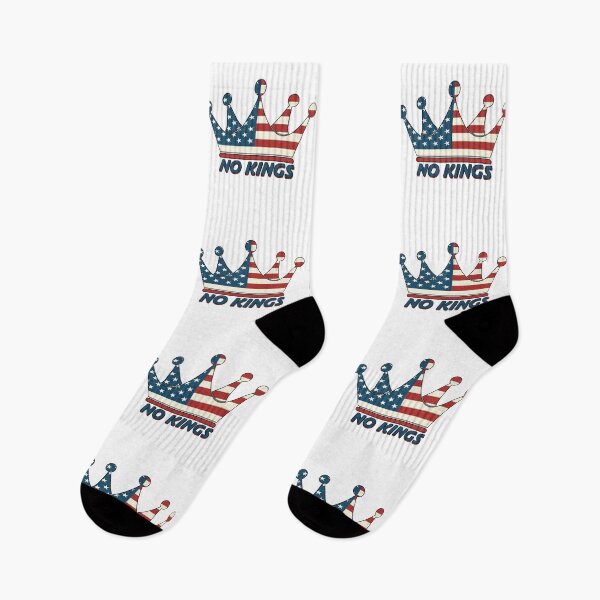 Item preview,  NO KINGS  -  CROWN - ANTI  MONARCHY - AMERICAN FLAG designed and sold by Gihan-Design.
