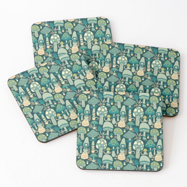 Item preview, Mushroom Bop Repeating Pattern designed and sold by Vibezgarden.