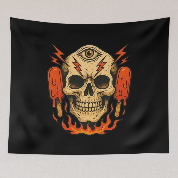 Item preview, Third Eye Skull designed and sold by TheSkullRoom.
