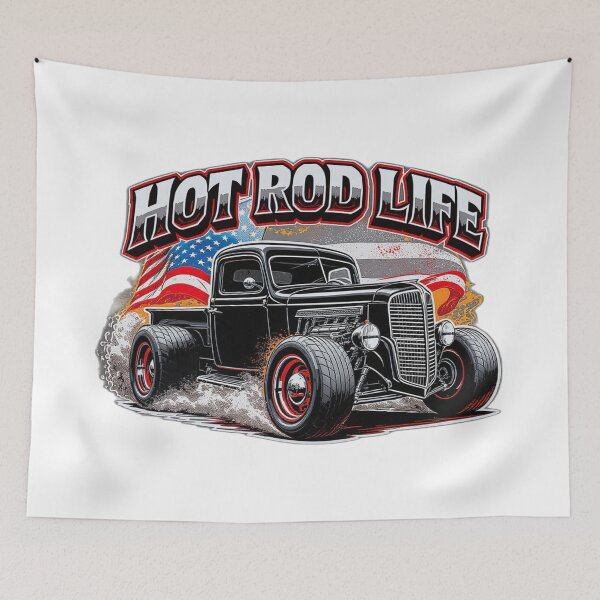 Item preview, Hot Rod Life Black designed and sold by Emilio Villanueva.