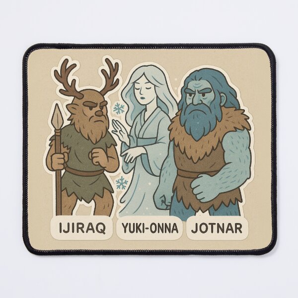 Item preview, Ijiraq, Yuki-Onna and Jotnar 01 designed and sold by AIfolklore.