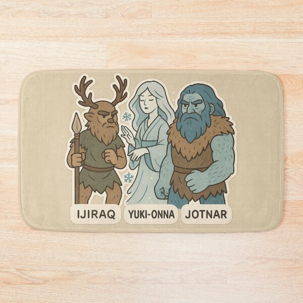 Item preview, Ijiraq, Yuki-Onna and Jotnar 01 designed and sold by AIfolklore.