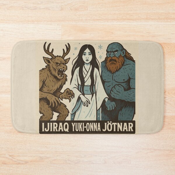 Item preview, Ijiraq, Yuki-Onna and Jotnar 02 designed and sold by AIfolklore.