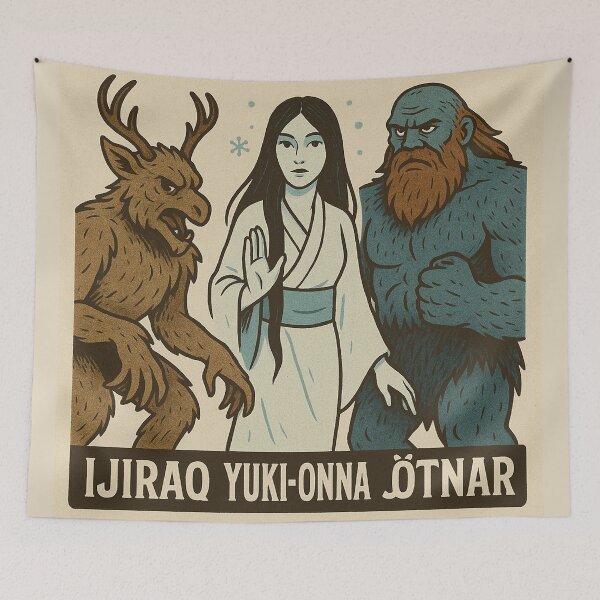 Item preview, Ijiraq, Yuki-Onna and Jotnar 03 designed and sold by AIfolklore.