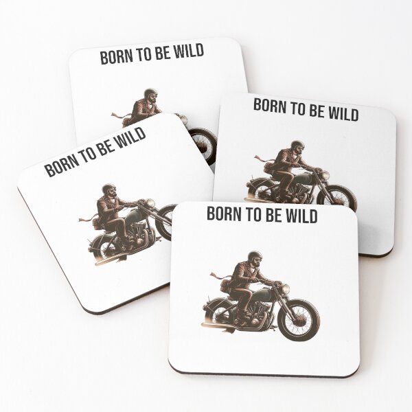 Item preview, Born to Be Wild – Motorcycle Scene with Bold Black Text designed and sold by Confuzz1ed.