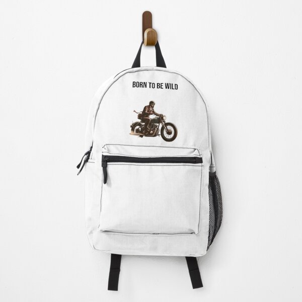 Item preview, Born to Be Wild – Motorcycle Scene with Bold Black Text designed and sold by Confuzz1ed.