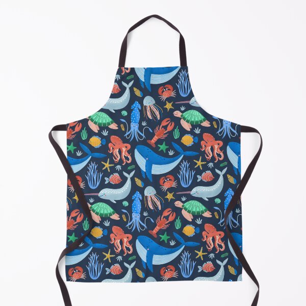 Item preview, Colorful Ocean Creatures Pattern designed and sold by ViYa1.