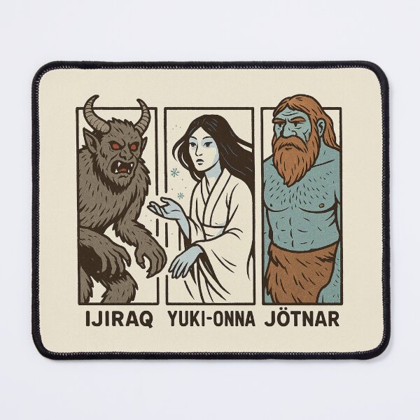 Item preview, Ijiraq, Yuki-Onna and Jotnar 04 designed and sold by AIfolklore.