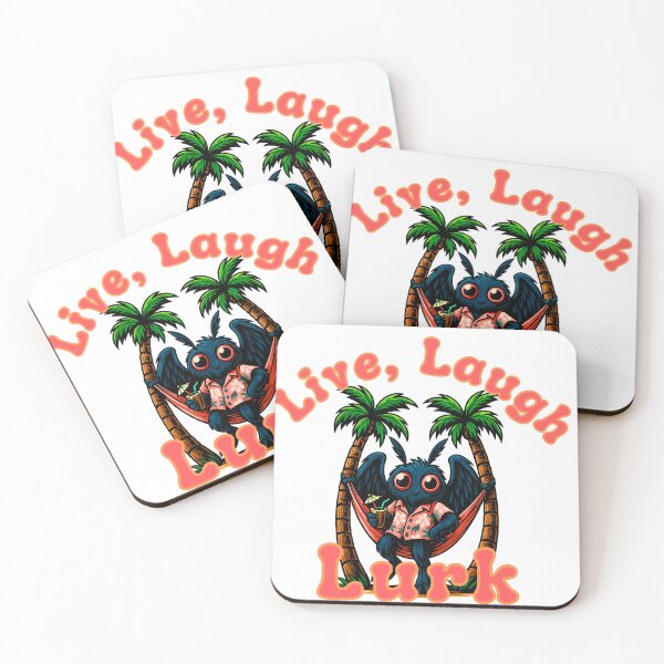 Item preview, Live, Laugh, Lurk – Tropical Mothman in Hammock designed and sold by Awitchinthyme.