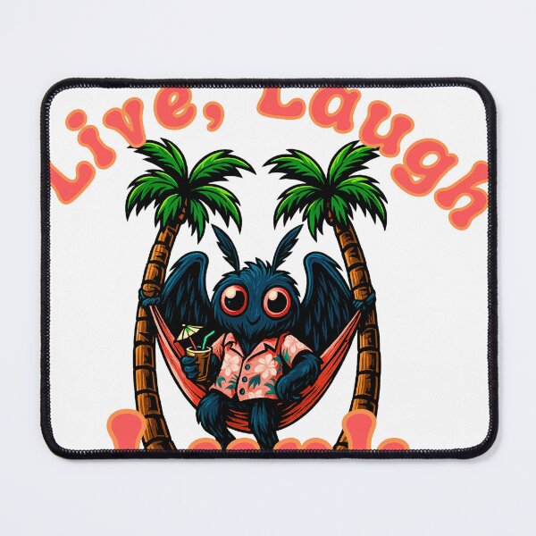 Item preview, Live, Laugh, Lurk – Tropical Mothman in Hammock designed and sold by Awitchinthyme.