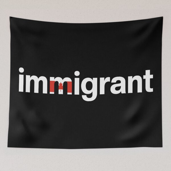Item preview, Immigrant Canada Maple Leaf Logo – Newcomer Pride Design for Canadian Citizenship & Identity designed and sold by EvolutionMedia.