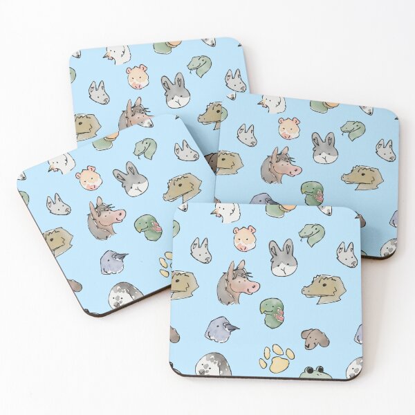 Item preview, Animal party blue designed and sold by bunny_tales.