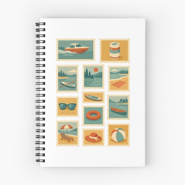 Item preview, Vintage Summer Stamps Retro Collection designed and sold by reka-designs.