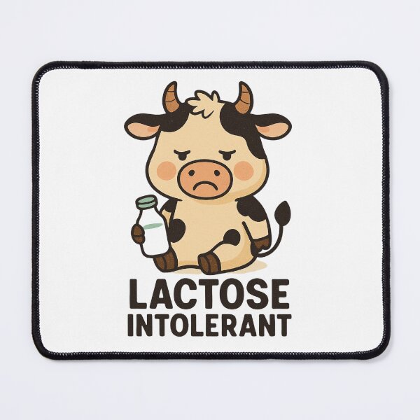 Item preview, Lactose Intolerant Cow | Funny Dairy-Free Meme | cute cartoon design designed and sold by Stylewhimsy.