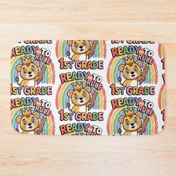 Item preview, Ready to Rule 1st Grade Rainbow Lion Design | Cute Back to School Shirt for Kids | First Day of School Gift for Students & Classrooms designed and sold by HahaHandlesHub.