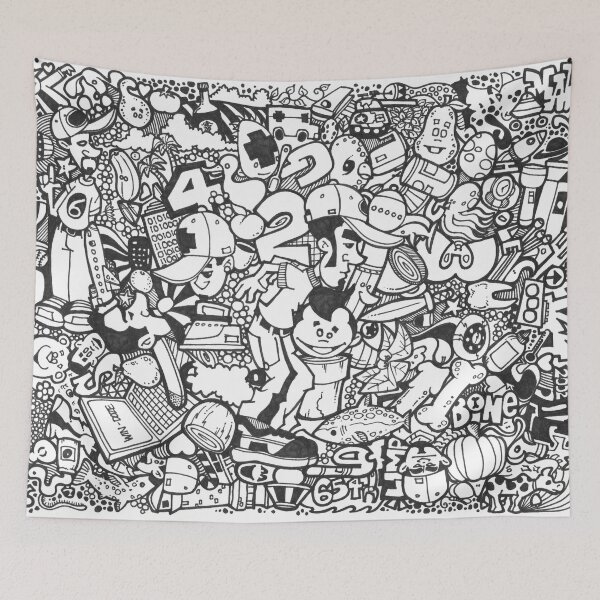 Item preview, Chaotic Genius – Doodle Explosion designed and sold by BMBLB-illos.
