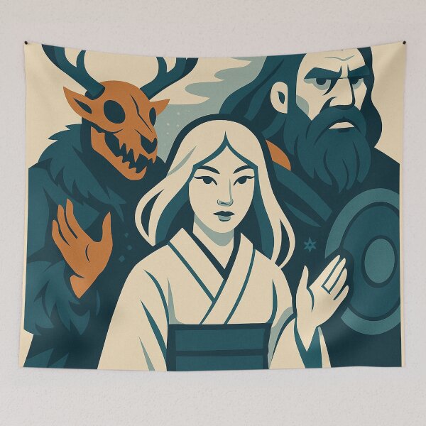 Item preview, Ijiraq, Yuki-Onna and Jotnar 07 designed and sold by AIfolklore.