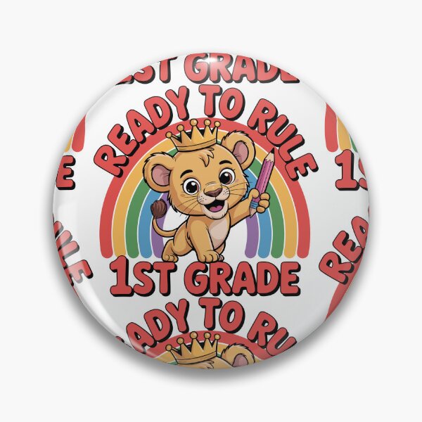 Item preview, Ready to Rule 1st Grade Lion Design | Back to School Rainbow Pencil Shirt | Cute First Day Gift for Students, Classrooms, and Kids designed and sold by HahaHandlesHub.