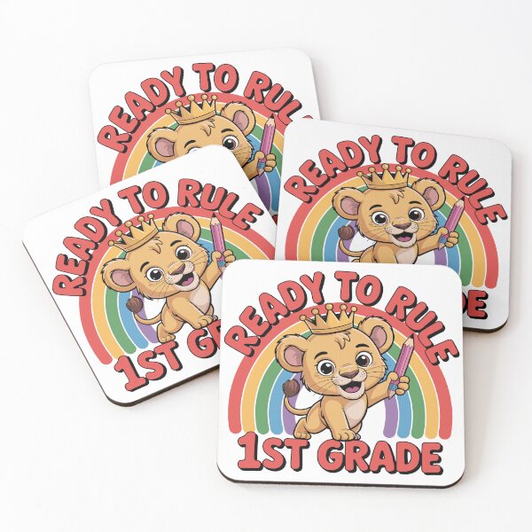 Item preview, Ready to Rule 1st Grade Lion Design | Back to School Rainbow Pencil Shirt | Cute First Day Gift for Students, Classrooms, and Kids designed and sold by HahaHandlesHub.