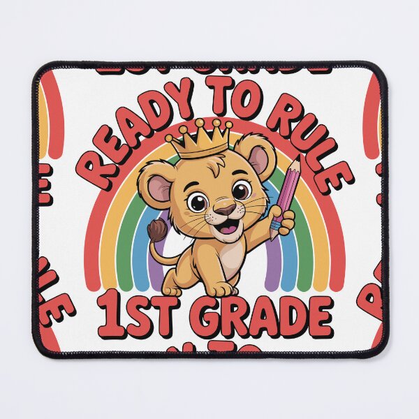 Item preview, Ready to Rule 1st Grade Lion Design | Back to School Rainbow Pencil Shirt | Cute First Day Gift for Students, Classrooms, and Kids designed and sold by HahaHandlesHub.