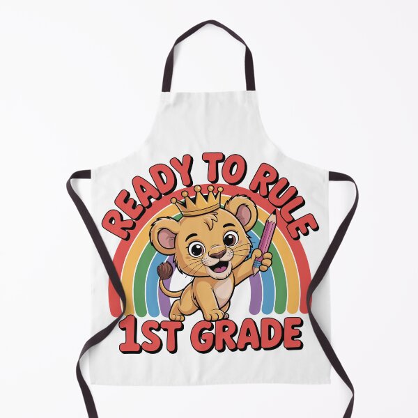 Item preview, Ready to Rule 1st Grade Lion Design | Back to School Rainbow Pencil Shirt | Cute First Day Gift for Students, Classrooms, and Kids designed and sold by HahaHandlesHub.