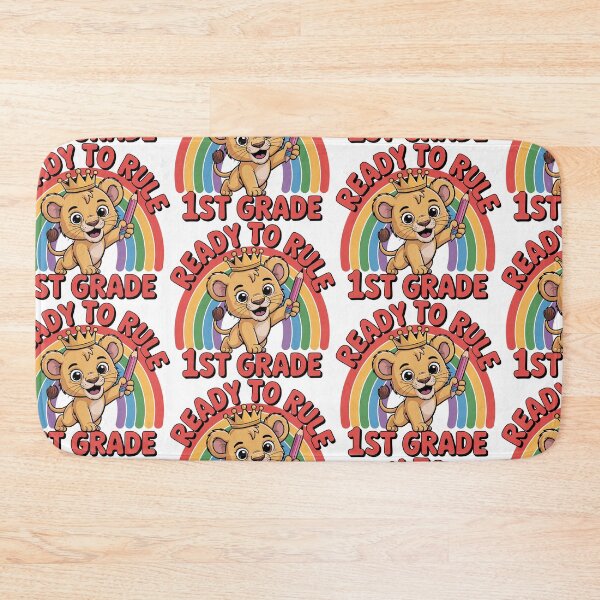 Item preview, Ready to Rule 1st Grade Lion Design | Back to School Rainbow Pencil Shirt | Cute First Day Gift for Students, Classrooms, and Kids designed and sold by HahaHandlesHub.