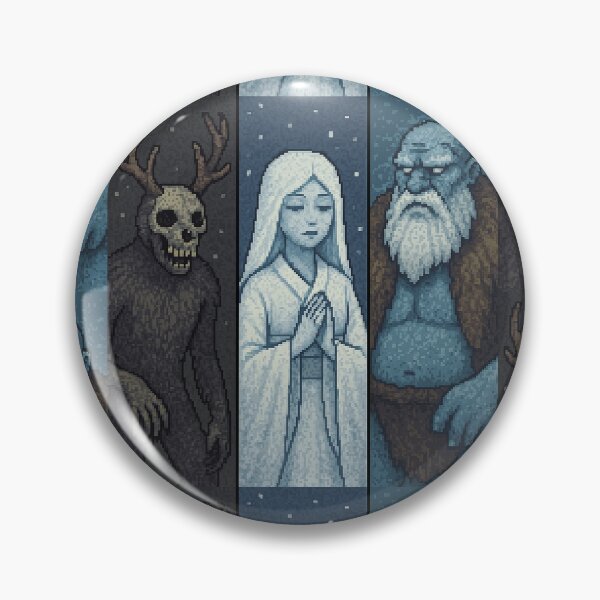 Item preview, Ijiraq, Yuki-Onna and Jotnar 08 designed and sold by AIfolklore.
